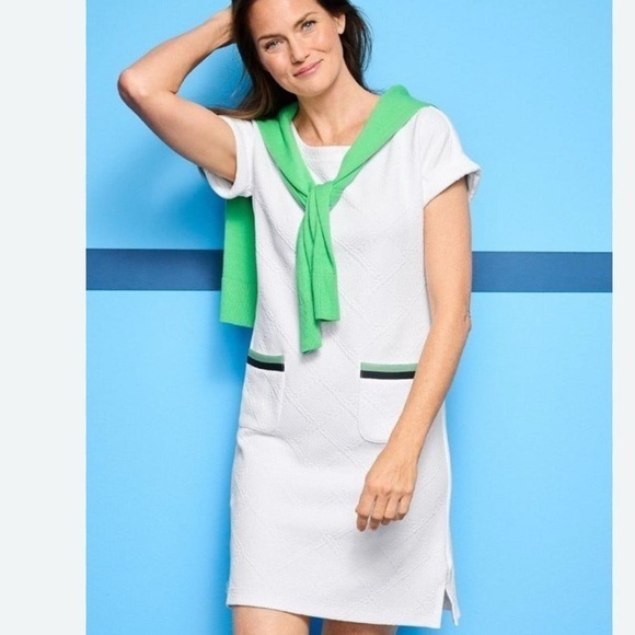 Talbots Other - Talbots Cable Jaquard White and Green Women's dress size 3XP